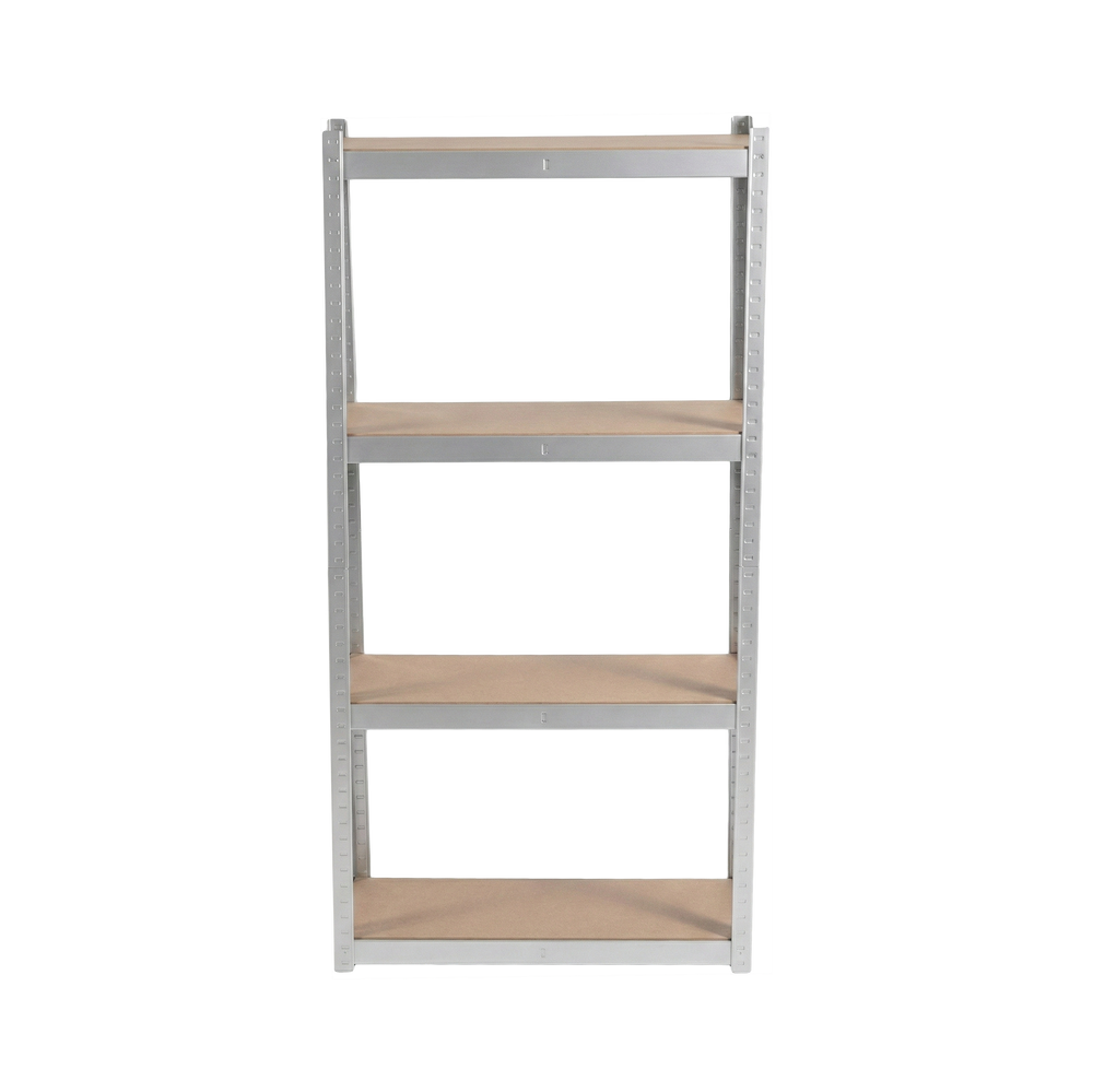 Regał metalowy magazynowy wciskany warsztatowy 4 półki 150×75×30 400 kg, ocynk 62033