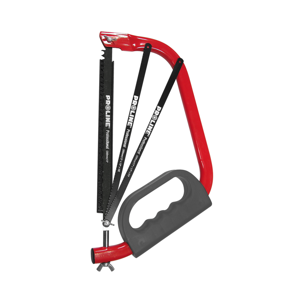 Piła do drewna i metalu kabłąkowa 30 cm 3 brzeszczoty Proline 64433