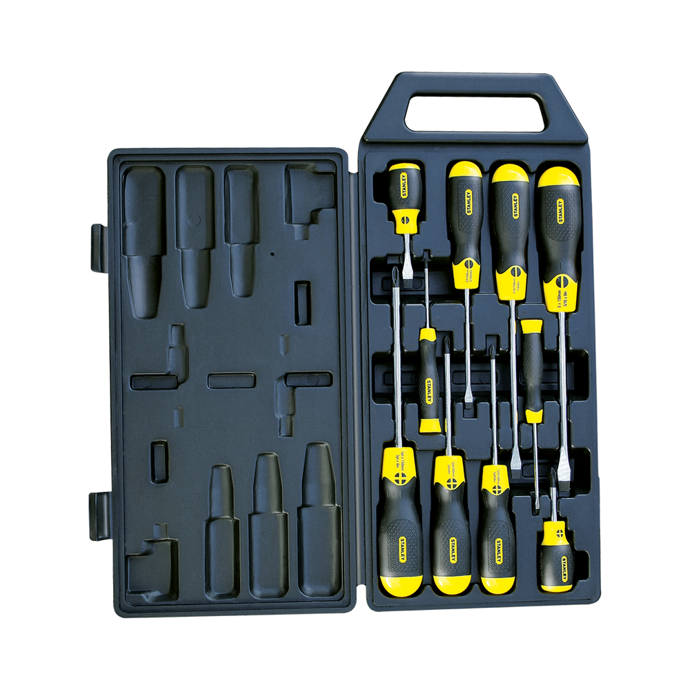 Zestaw wkrętaków cushion grip 10 sztuk (pł+pz) Stanley 650142