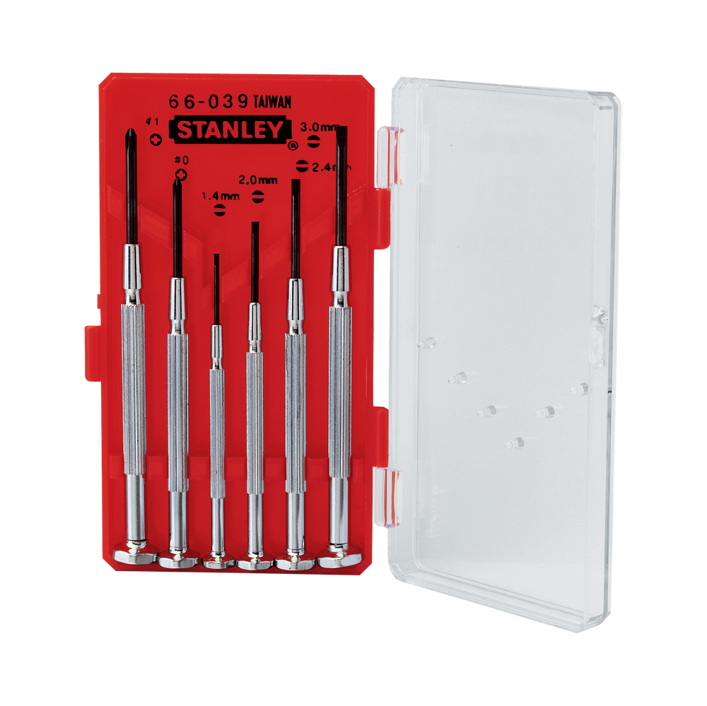 Zestaw 6 elementów wkrętaków zegarmistrzowskich Stanley 660391