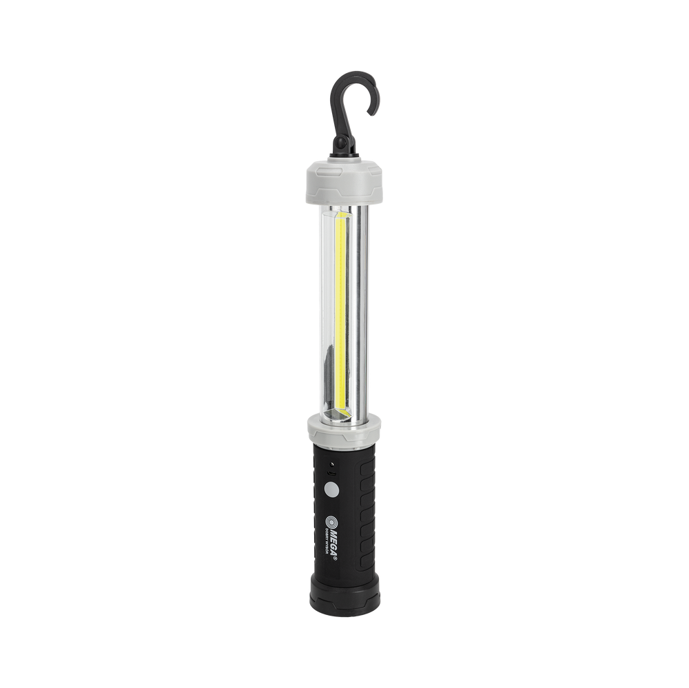 Latarka lampa warsztatowa 3 W cob akumulatorowa USB c 600 lumenów Mega 66142