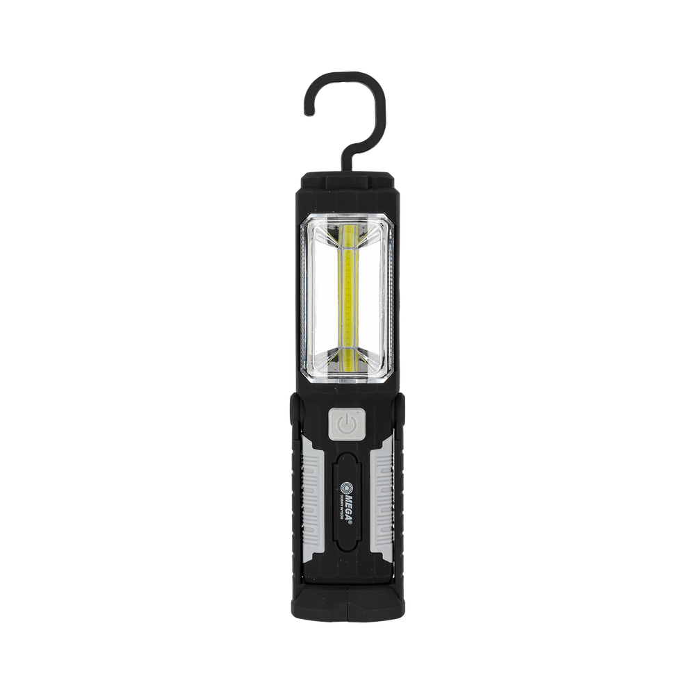 Latarka lampa warsztatowa 3 W 2x cob 3xAA 200 lumenów magnes Mega 66144