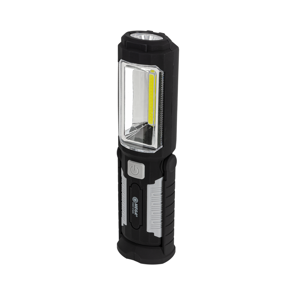 Latarka lampa warsztatowa 3 W 2x cob 3xAA 200 lumenów magnes Mega 66144