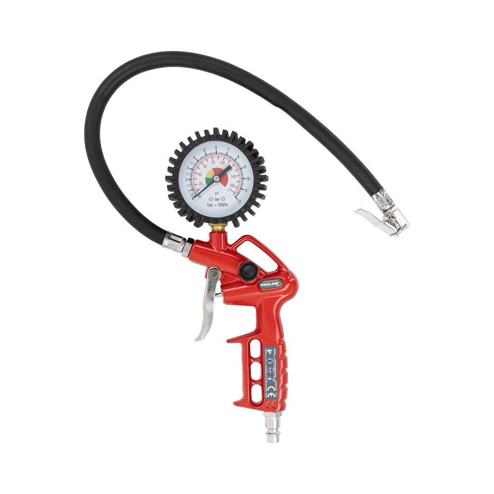 Pistolet do pompowania z manometrem Proline 66346