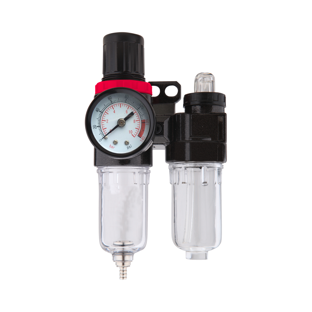 Reduktor z manometrem filtrem i naolejaczem 1/4" Proline 66385