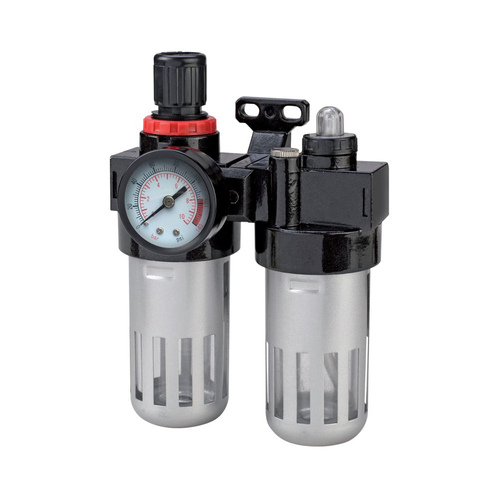 Reduktor z manometrem filtrem i naolejaczem 1/4" Proline 66387