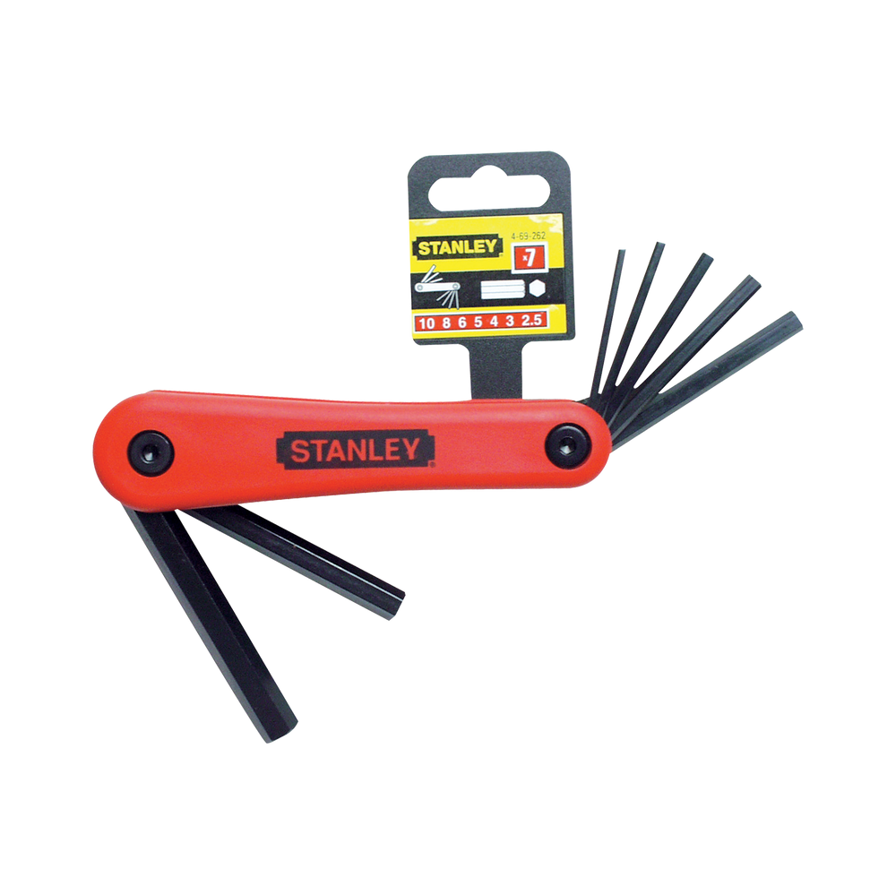 Zestaw klucz sześciokątnych - 7 elementów 25-10 mm Stanley 692614