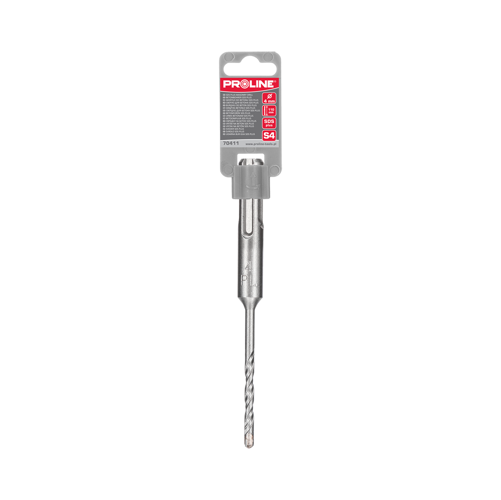 SDS Plus wiertło Fi 4 mm dł 110 mm S4 Proline 70411