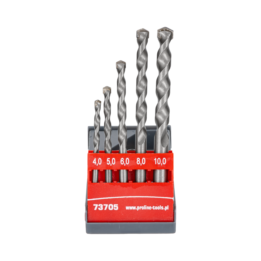 Wiertła do betonu 4-10 mm zestaw 5 elementów Proline 73705