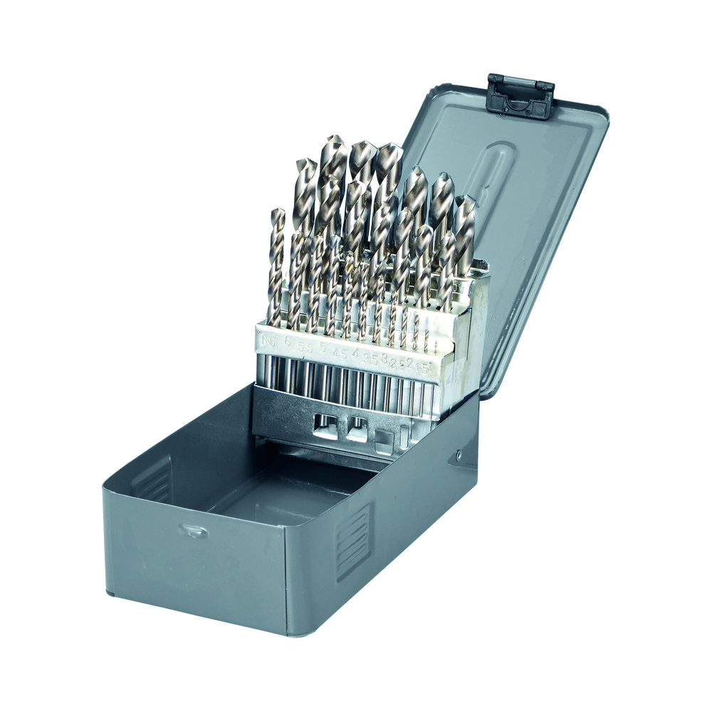 Wiertła do metalu HSS szlifowane 1,0-13,0 zestaw 25 elementów Proline 77225