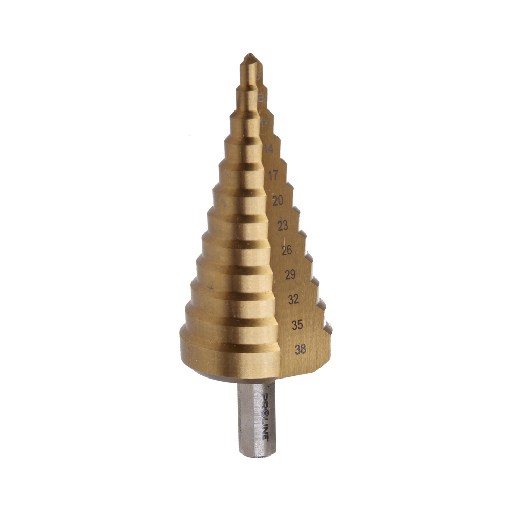 Wiertło stopniowe do metalu HSS tin 6-38 mm Proline 77802