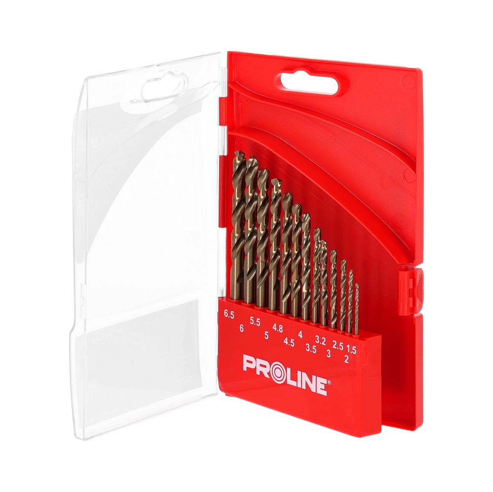 Zestaw wierteł do metalu hssco DIN338 13 sztuk 1.5-6.5 mm Proline 78213