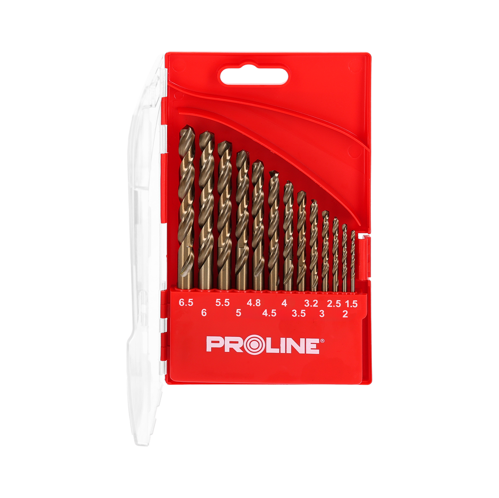 Zestaw wierteł do metalu hssco DIN338 13 sztuk 2-8 mm Proline 78214