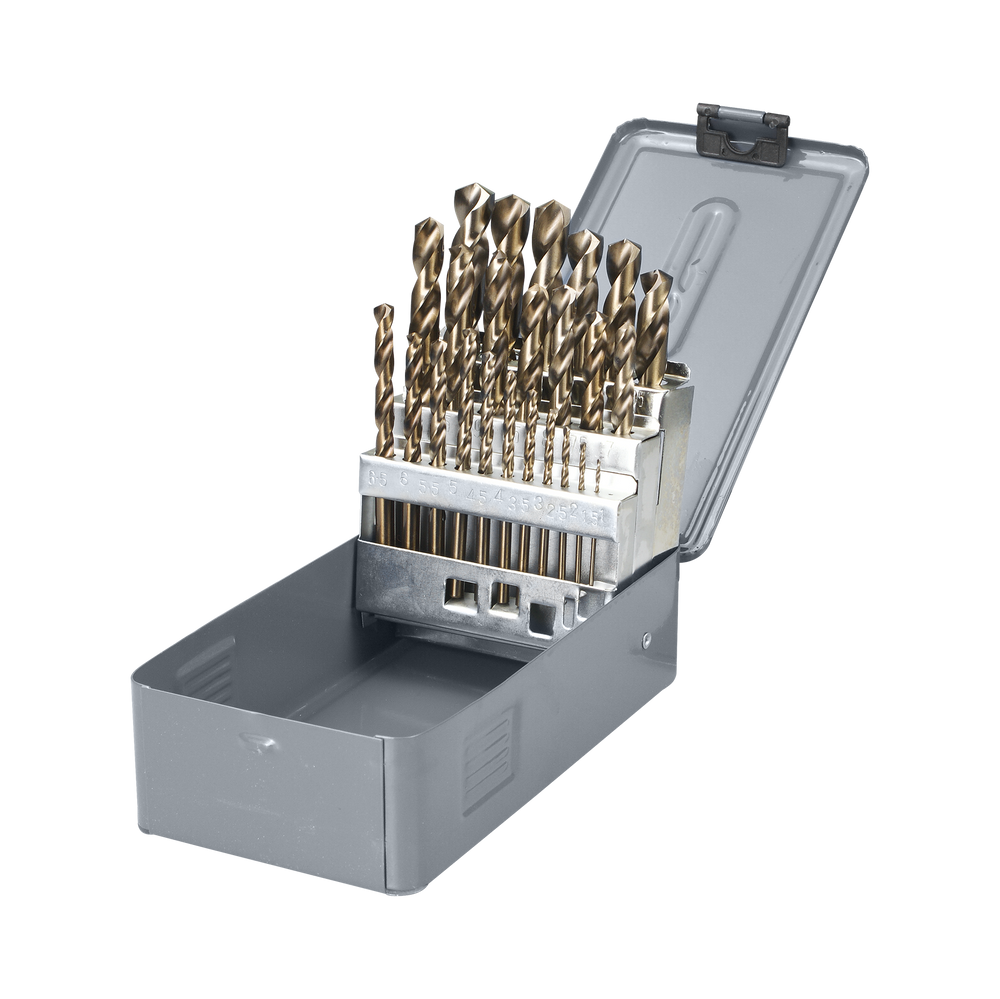 Wiertła do metalu HSS-Co 5% 1,0-13,0 mm zestaw 25 elementów Proline 78225