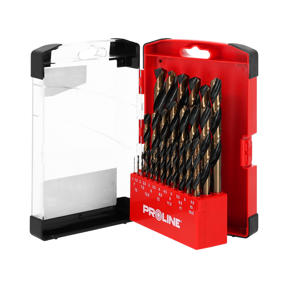 Zestaw 25 wierteł do metalu HSS 1-13 mm Proline 79225