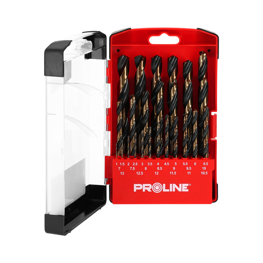 Zestaw 25 wierteł do metalu HSS 1-13 mm Proline 79225