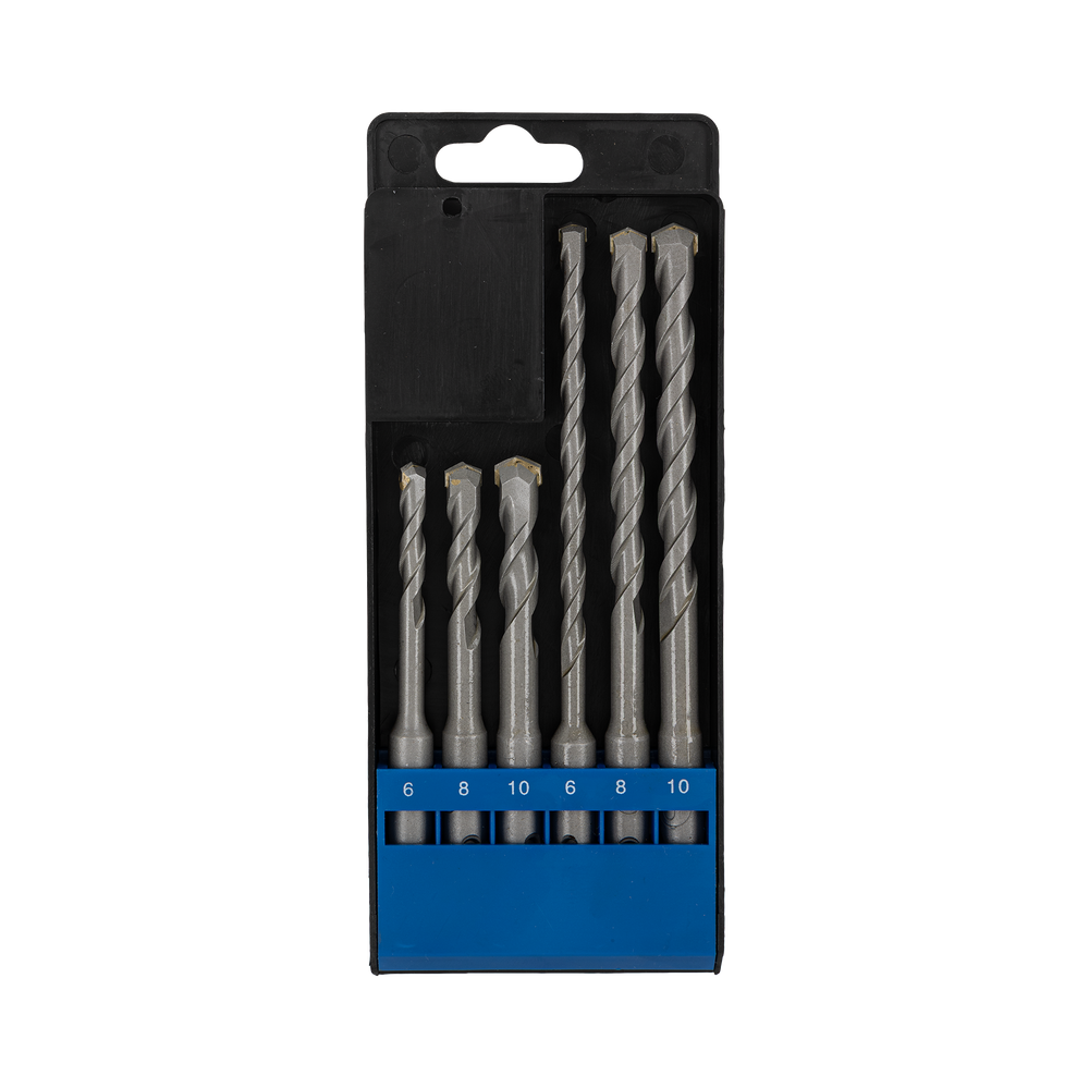 Wiertła do betonu SDS Plus 6810x110 mm 6810x160 mm zestaw 6 elementów Mega 81006