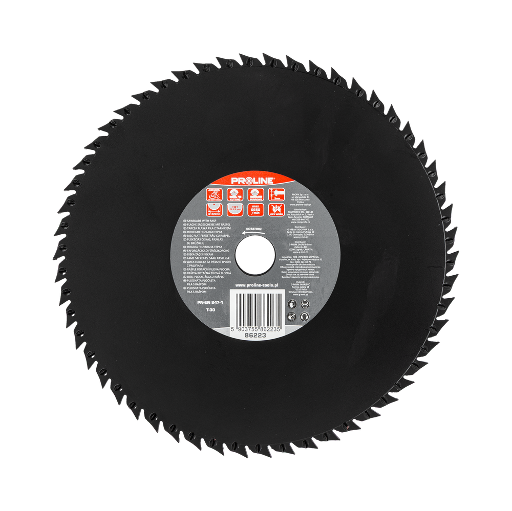 Tarcza płaska piła z tarnikiem 230 mm grube zęby Proline 86223