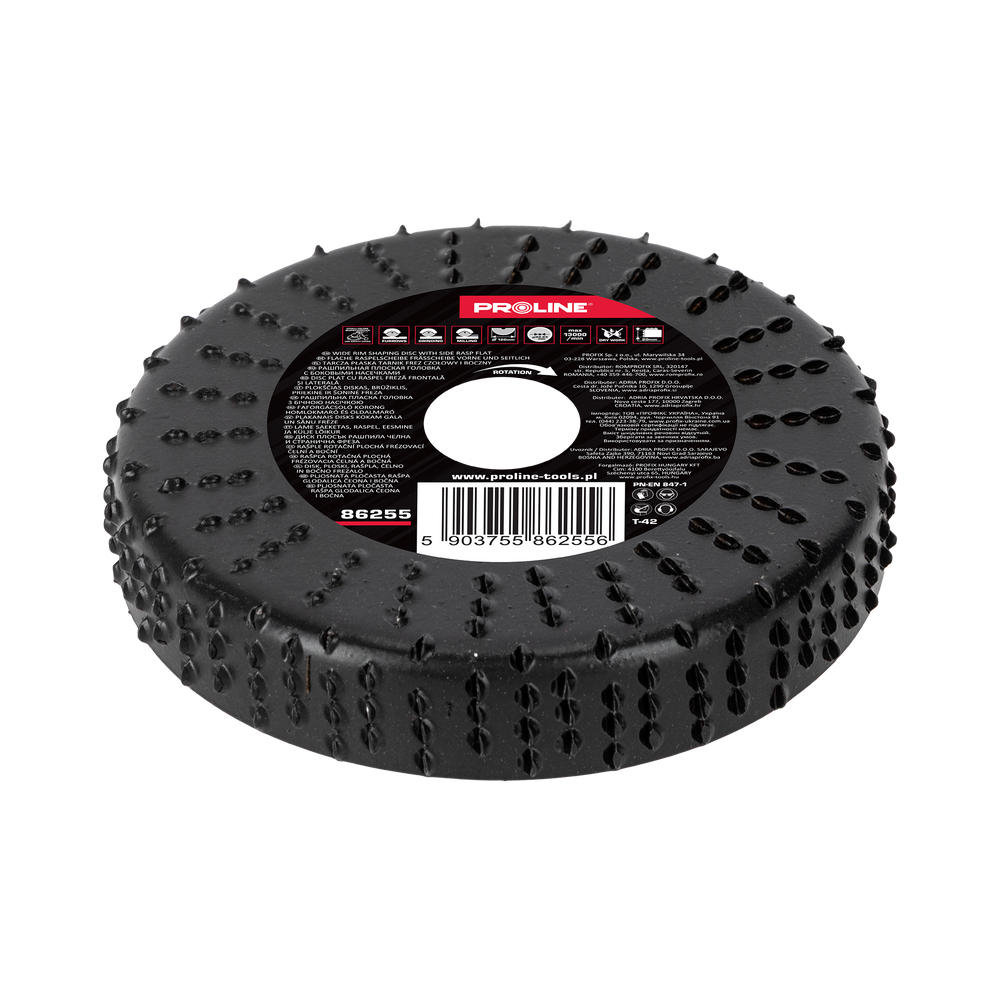 Tarcza płaska tarnik frez czołowy i boczny 120 mm grube zęby Proline 86255