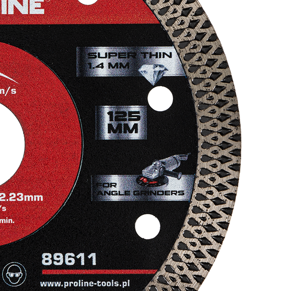 Tarcza diamentowa do cięcia 125x1.4x22.23 mm Proline 89611