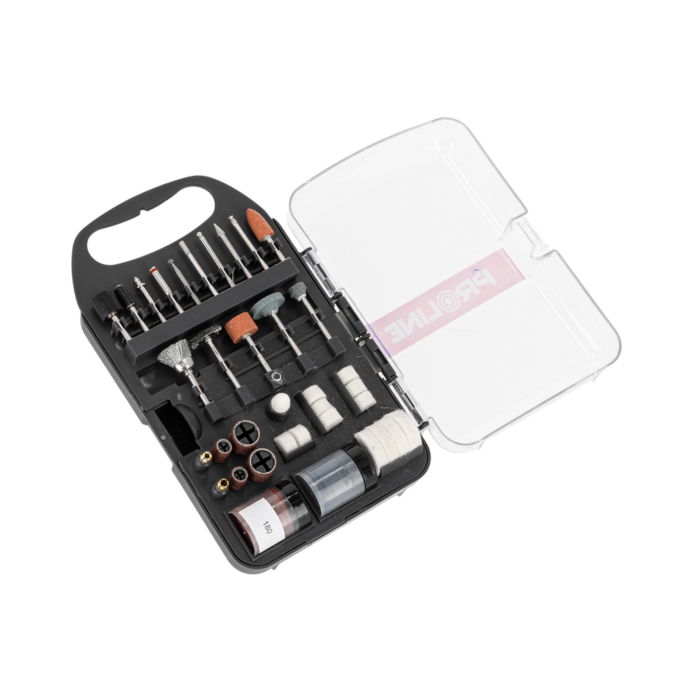 Zestaw akcesoriów do mini szlifierki 71SZT pudełko plastikowe 93171