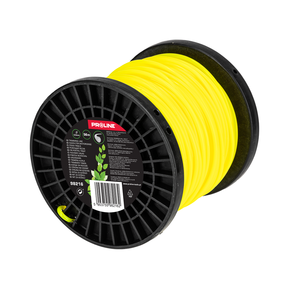 Żyłka tnąca okrągła 3,0 mm x 56m (szpula) Proline 98216