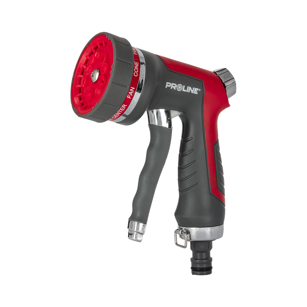 Zraszacz pistoletowy metalowy deluxe z 10-cio stopniową regulacja Proline 99323