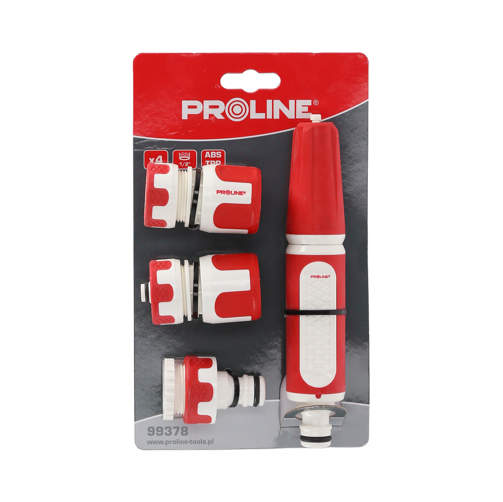 Zestaw Premium ze zraszaczem prostym 4 el. 1/2" Proline 99378