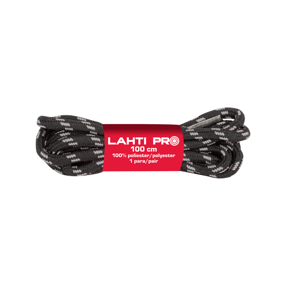 Sznurowadła do butów Lahti Pro L90402 – czarny i szary