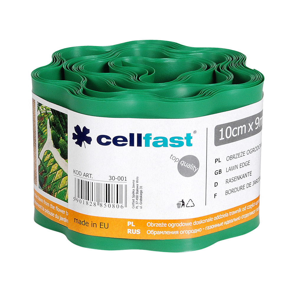 Obrzeże ogrodowe zielone 20 cm x 9mb Cellfast CF30003