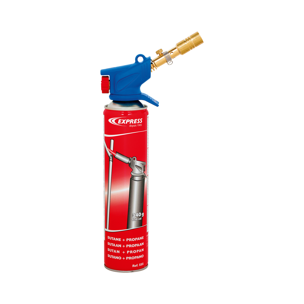 Lampa z lancą z płomieniem punktowym + zas. gazowy Express E5110K