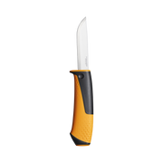 Nóż uniwersalny z ostrzałką 215 mm pomarańczowy hardware Fiskars F1023618