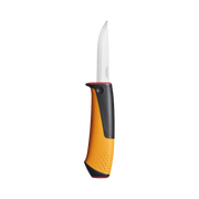 Nóż hobbystyczny z ostrzałką 209 mm czerwony hardware Fiskars F1023620