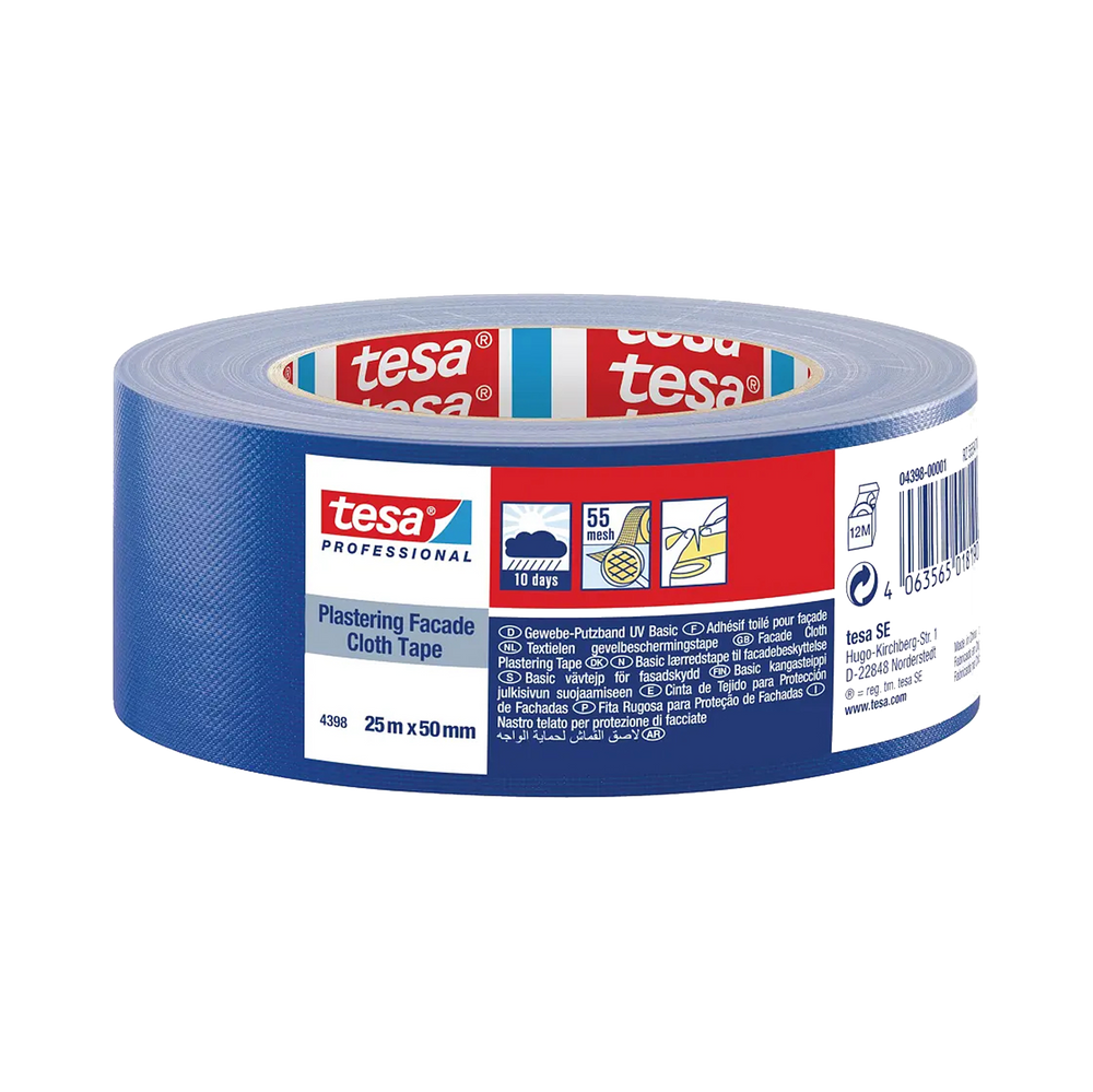 Taśma tynkarska tkaninowa UV 25 m: 50 mm; granat Tesa H0439801