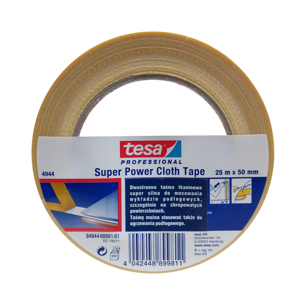 Dwustronna taśma tkaninowa 25m x 50 mm Tesa H0494401