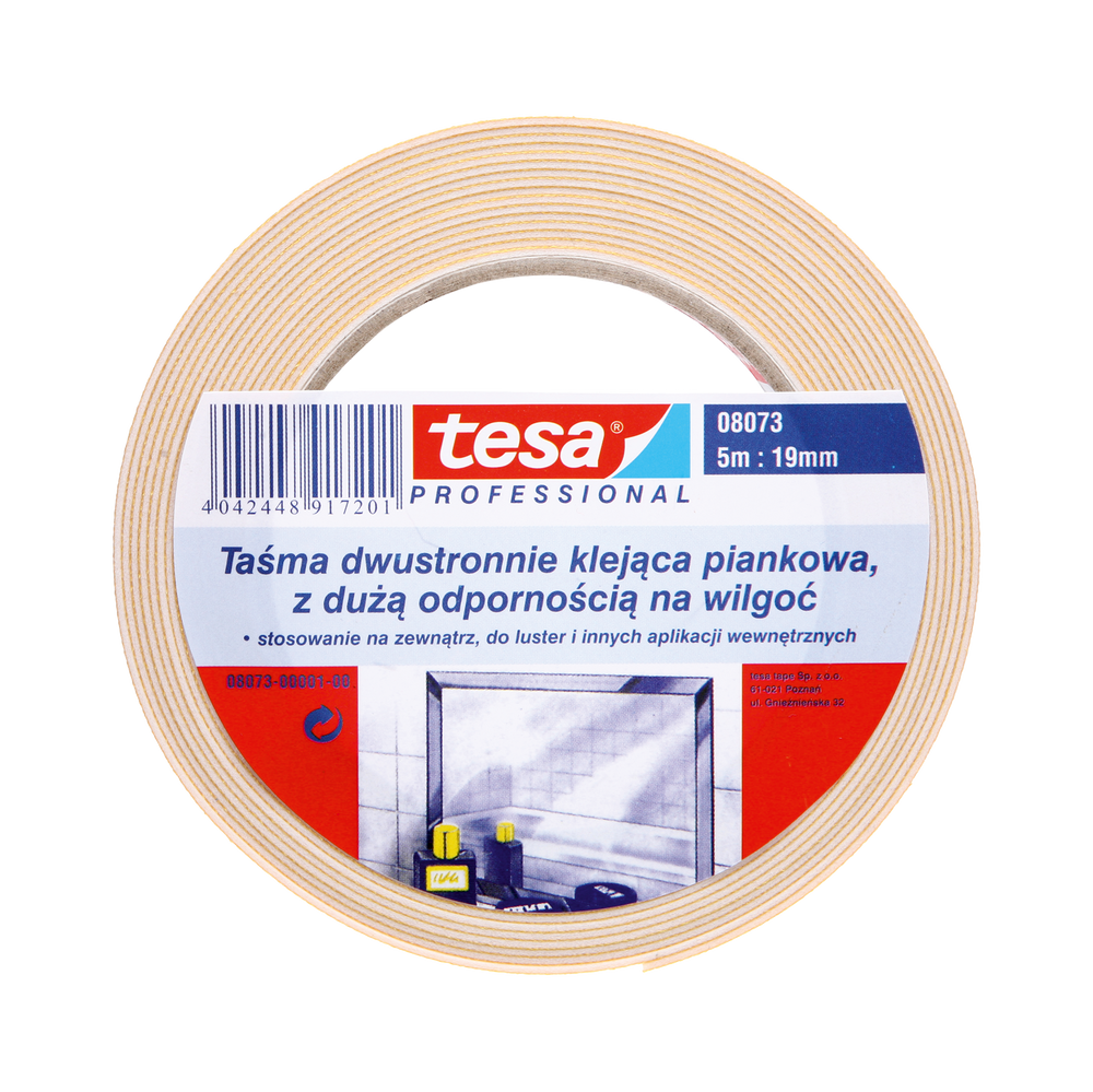 Piankowa taśma dwustronna 5m:19 mm Tesa H0807301