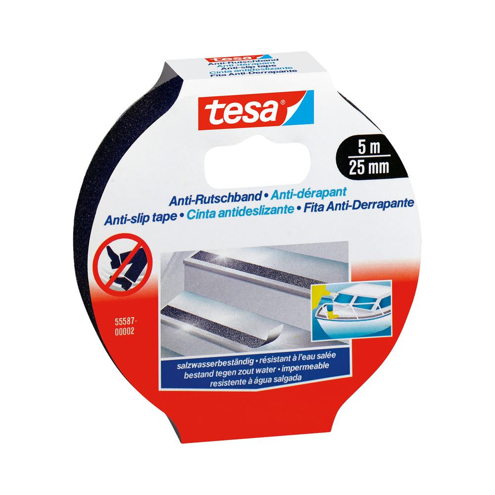 Taśma antypoślizgowa 5m:25 mm czarna Tesa H5558712