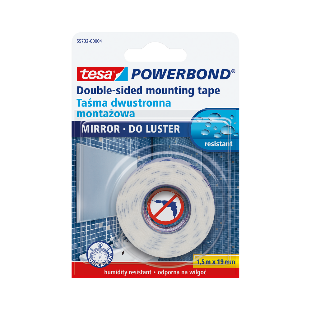 Dwustronna taśma montażowa do luster 1,5m:19 mm Tesa H5573204