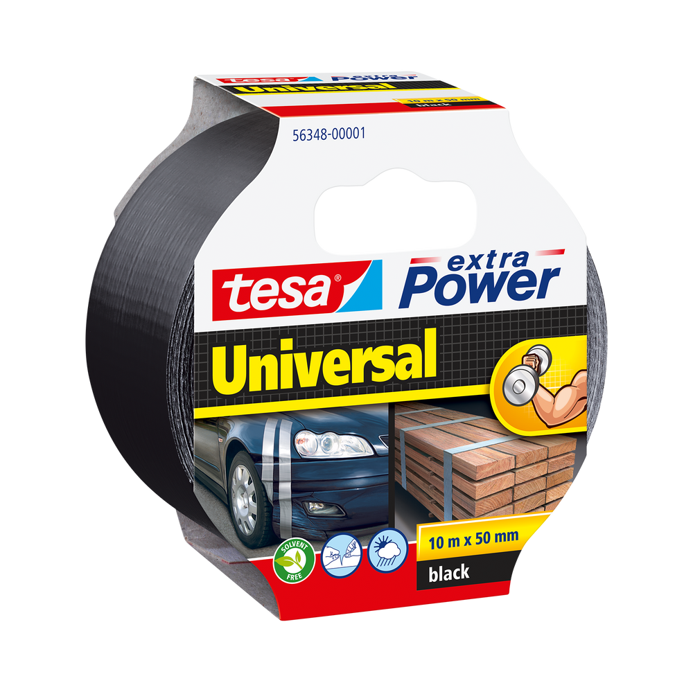 Taśma naprawcza duct tape 25m:50 mm czarna Tesa H5638801