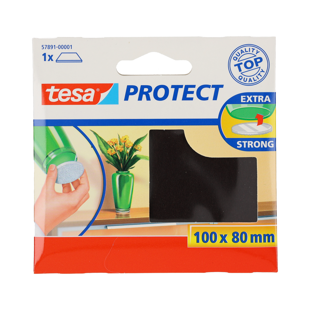 Podkładki filcowe 100x80 mm brązowe Tesa H5789101