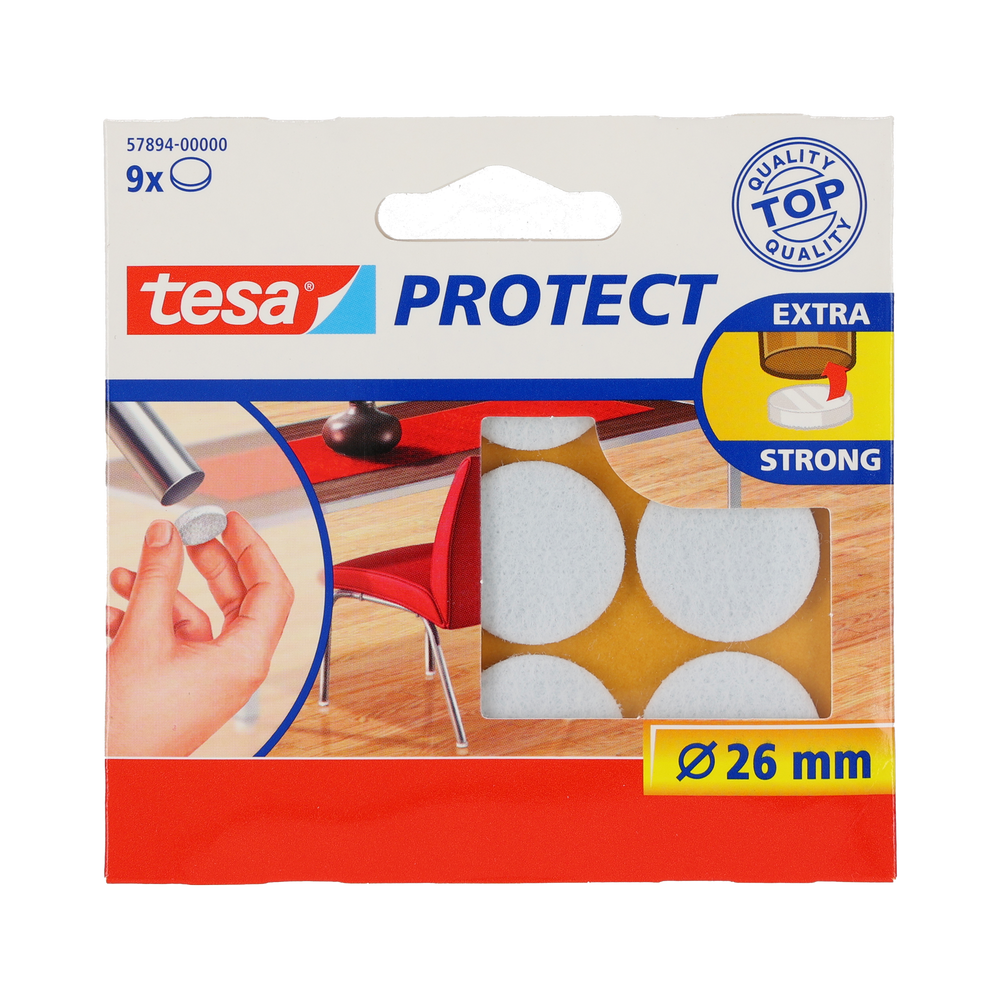 Podkładki filcowe 26 mm białe Tesa H5789400