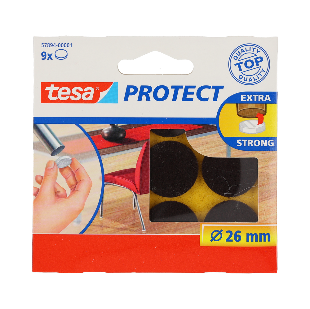Podkładki filcowe 26 mm brązowe Tesa H5789401
