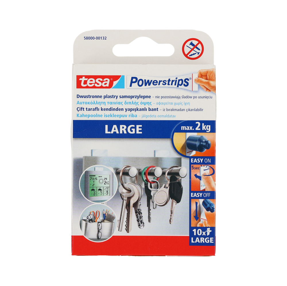 Plastry samoprzylepne 10 sztuk 2 kg Tesa H5800032