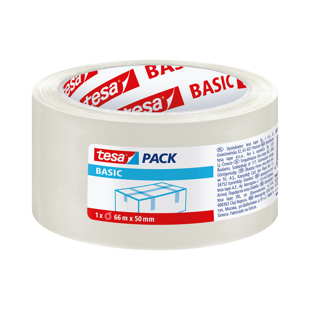 Taśma pakowa 40m:45 mm przezroczysta Tesa H5857400
