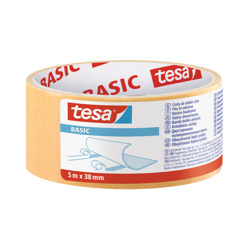 Taśma dwustronna basic 5m:38 mm Tesa H5858400