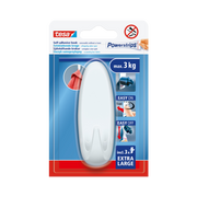 Haczyk samoprzylepny powerstrips 1szt. owalny XL biały Tesa H5902502