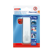 Haczyk samoprzylepny powerstrips 1 szt.. prostokątny XL biały Tesa H5902902