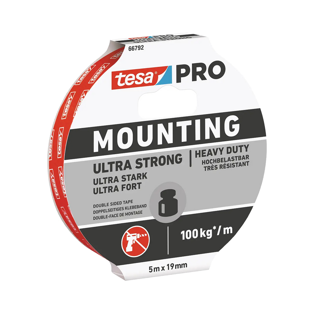 Taśma montażowa dwustronna piankowa5 m:19 mm PRO ultra strong Tesa H6679205