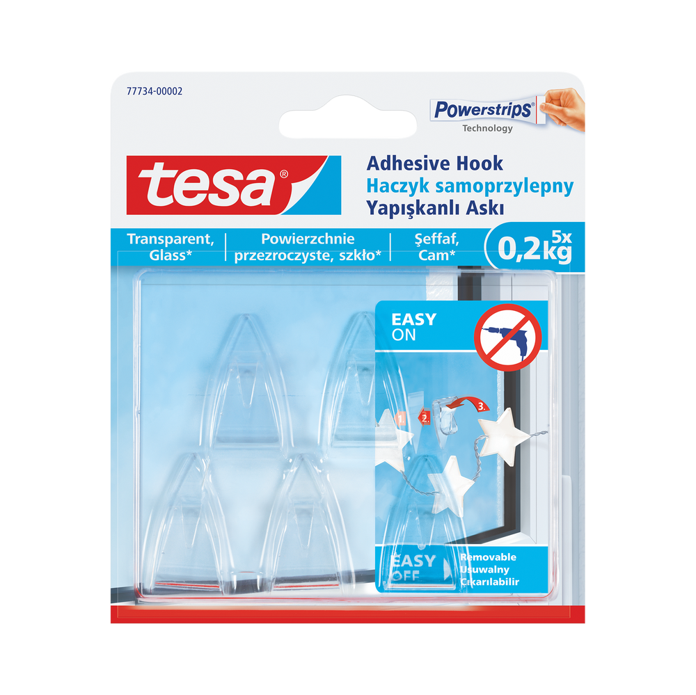 Haczyki samoprzylepne 200g + 8 plastrów Tesa H7773402