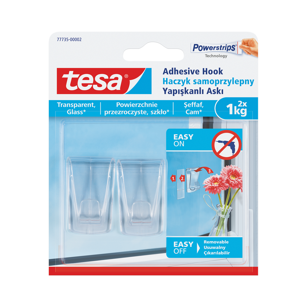 Haczyki samoprzylepne 1 kg + 4 plastry Tesa H7773502